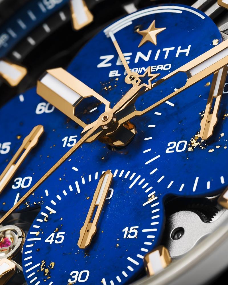 錶徑45mm的錶盤布局精緻細膩。（ZENITH提供）