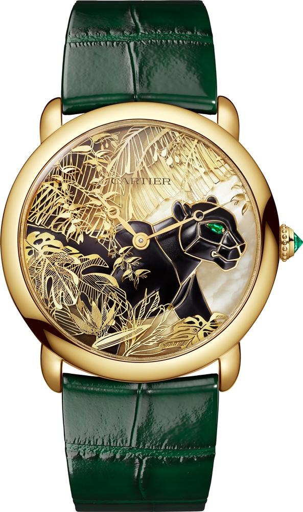 卡地亞全新Panthère大師工藝腕錶，再度以美洲豹為主題，3,000,000元。