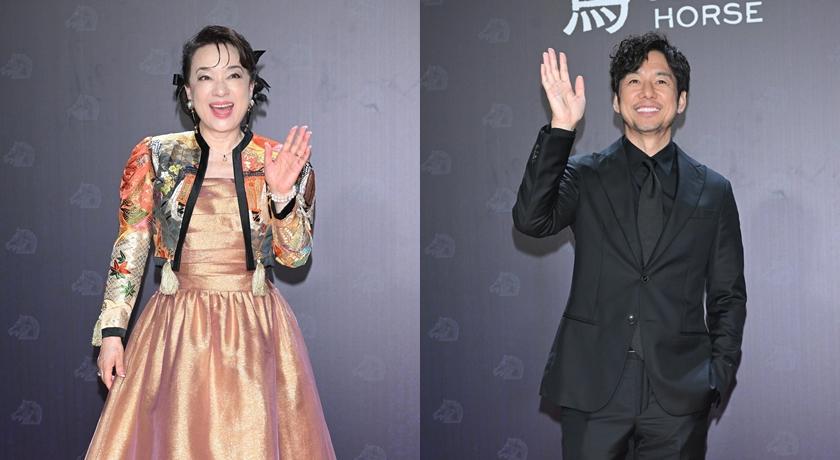 翁倩玉、西島秀俊。（新聞攝影組攝）