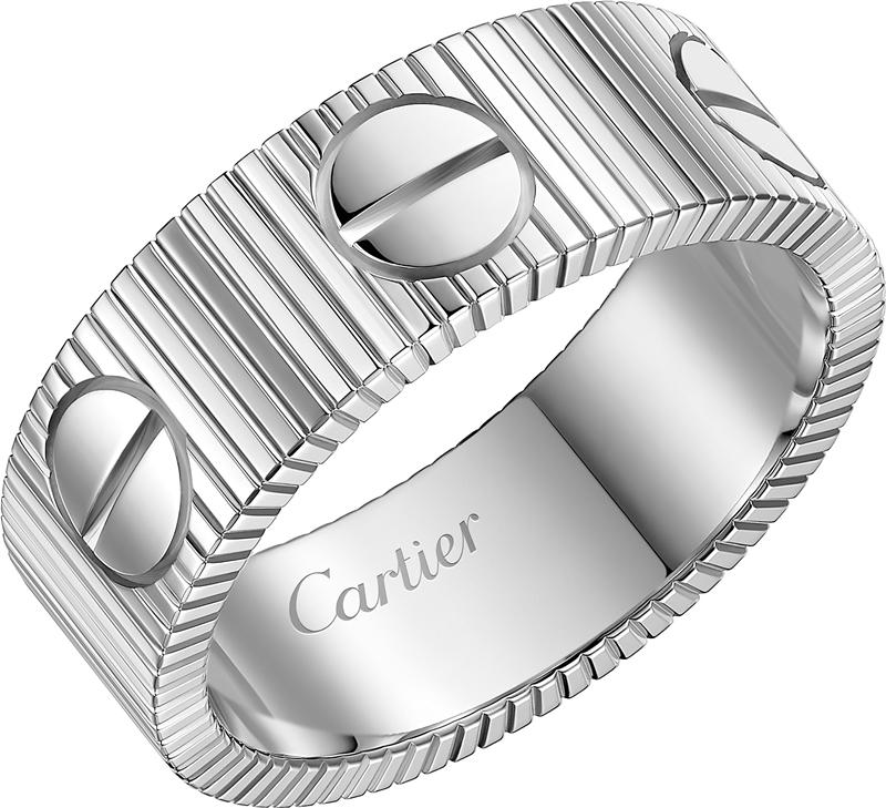 Cartier Love系列戒指。（Cartier提供）
