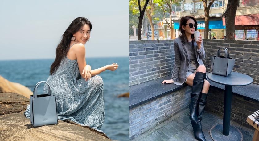 隋棠、Melody私下出遊喝咖啡也都曾帶著輕巧時尚的小折包出門。