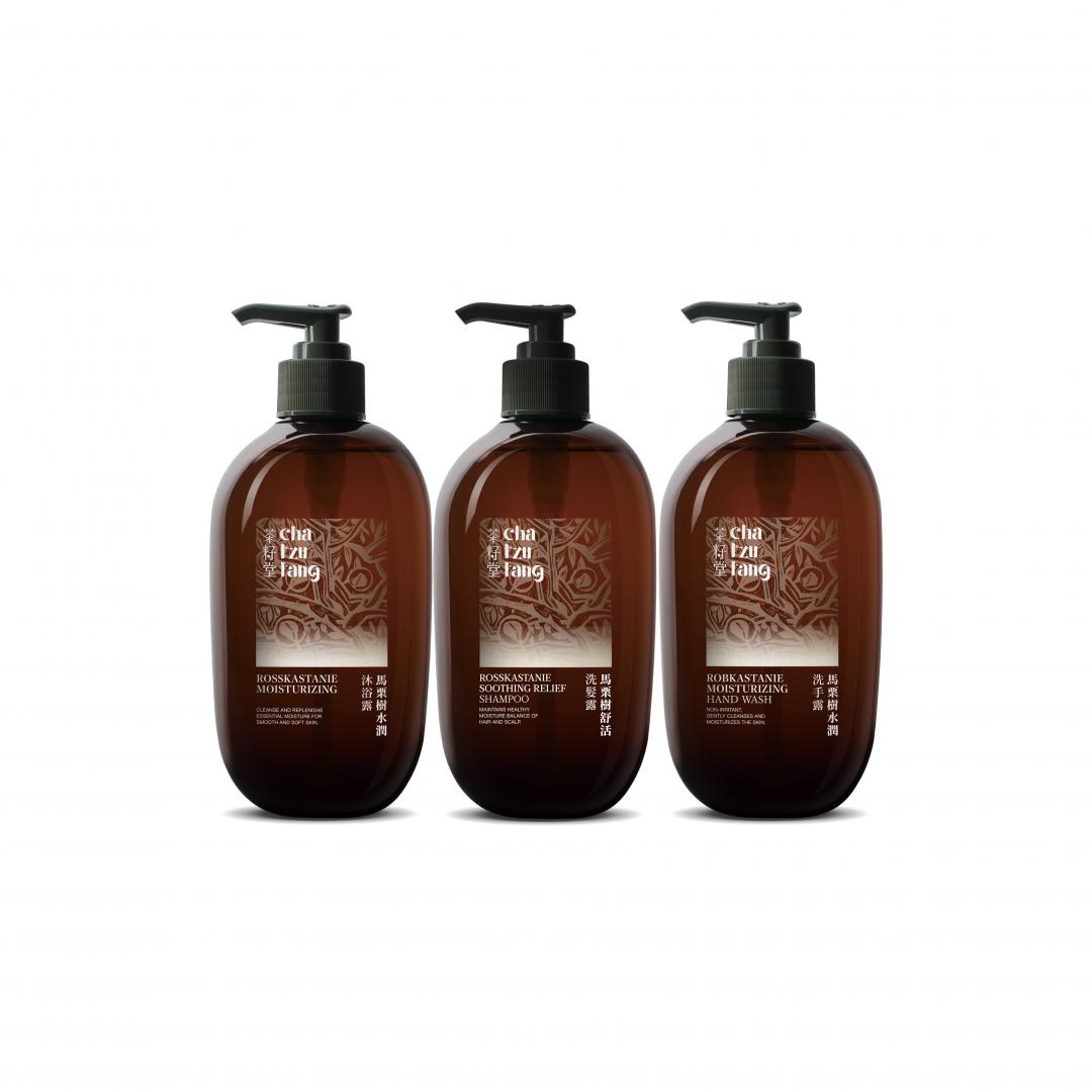 巨城獨家：茶籽堂馬栗樹經典洗沐組特價2,385元(原價2710元)。