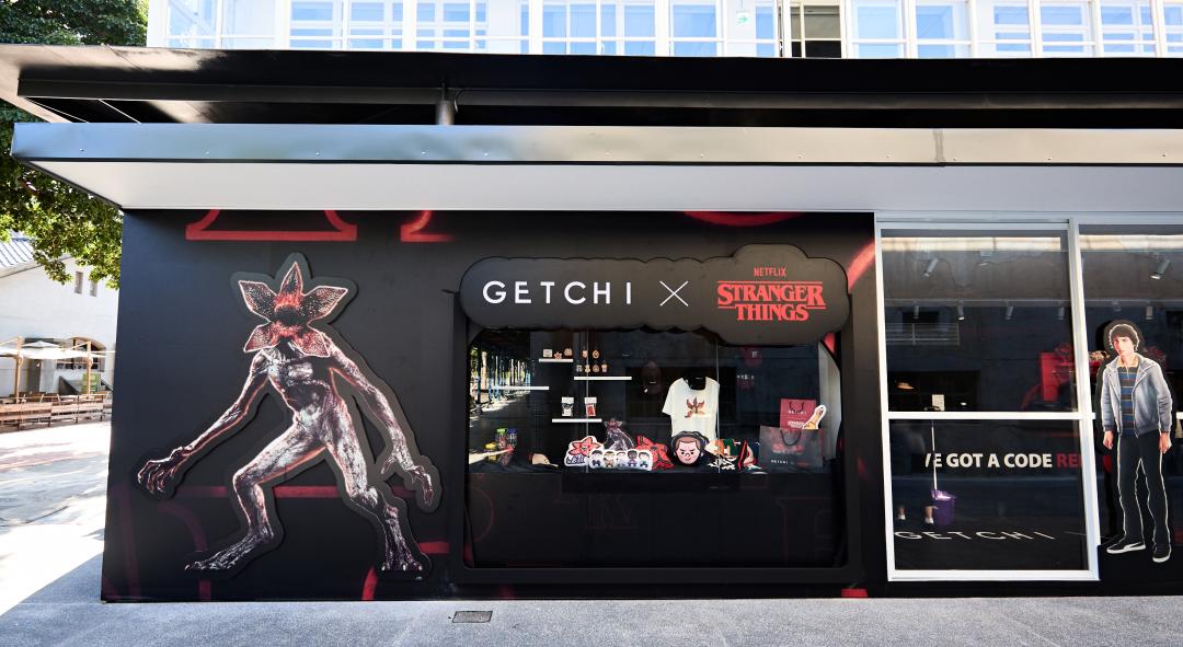 GETCHI推出全台唯一台灣限定《怪奇物語》聯名系列，並在華山文創打造期間限定快閃店。