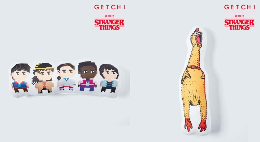 怪奇物語聯名抱枕，售價NT$780～880元。