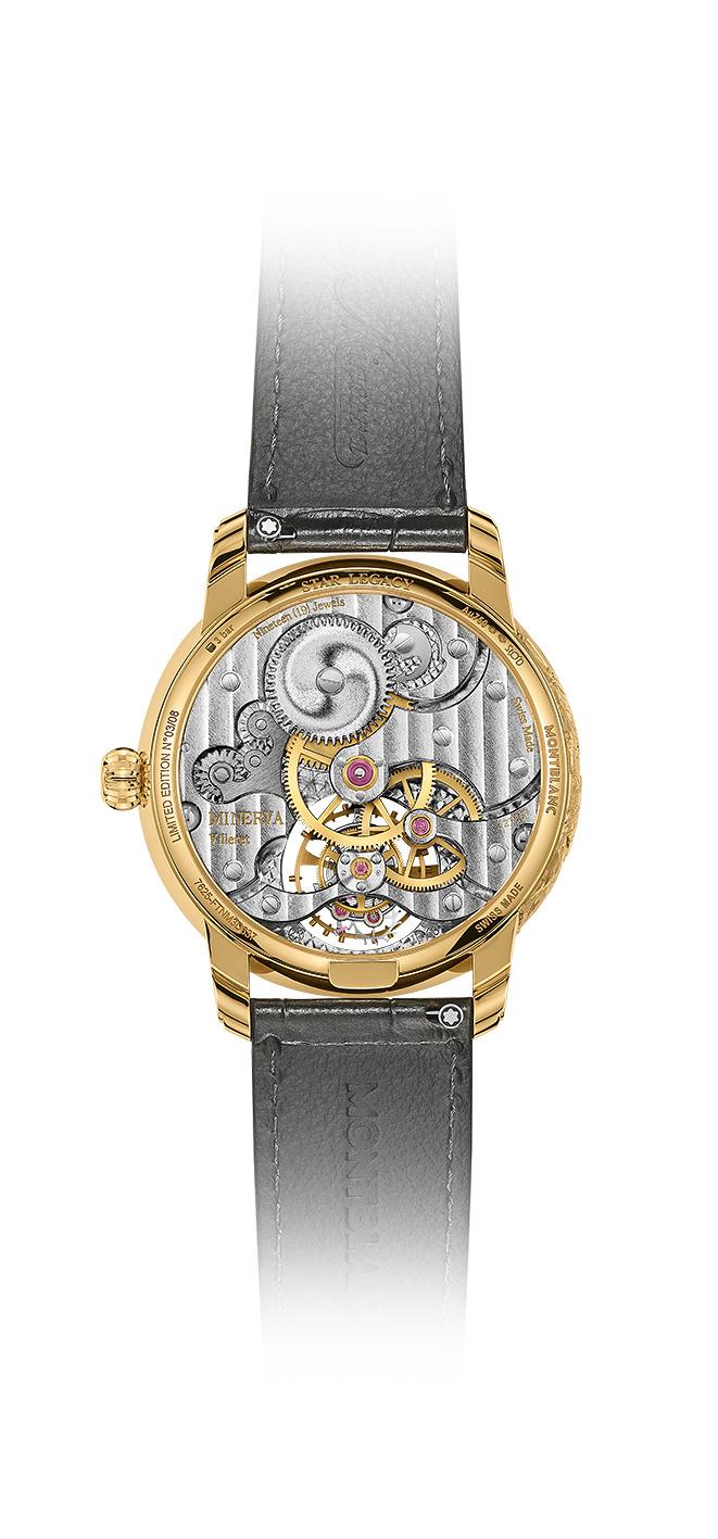 MB M16.68機芯充滿精緻的手工裝飾細節。