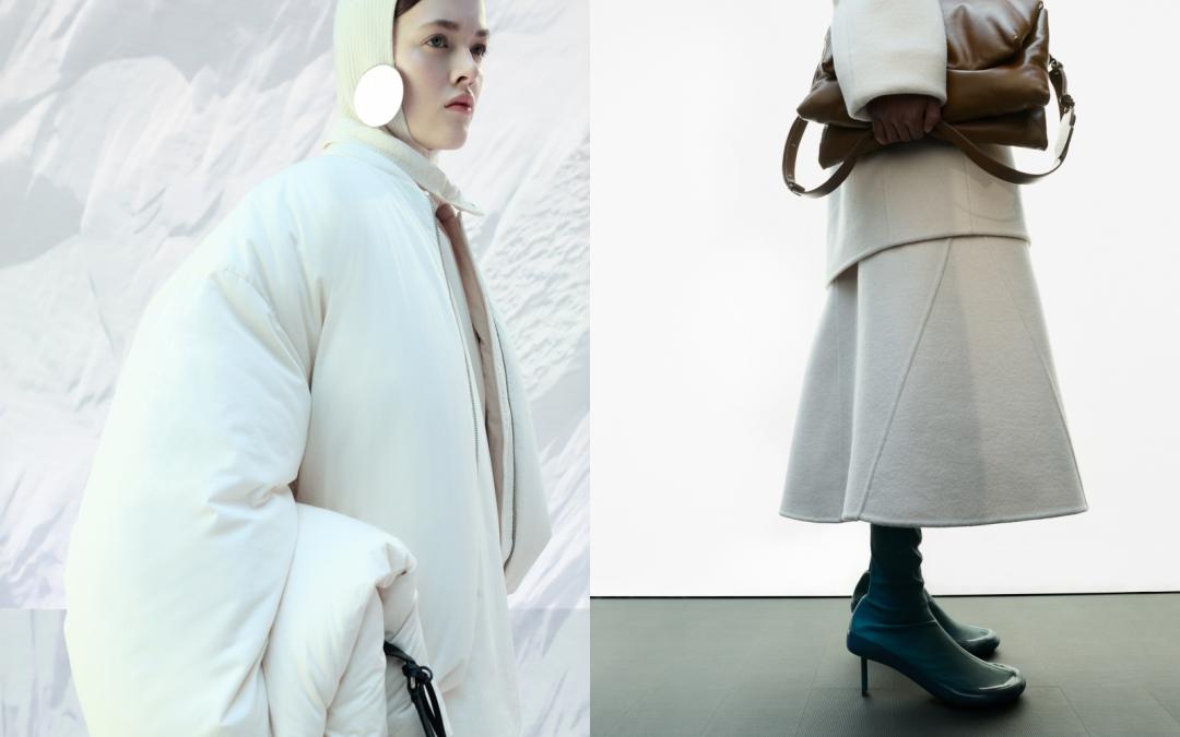 當JIL SANDER的極簡設計語彙注入MONCLR羽絨工藝之中，整體弧線輪廓設計，不只散發冬日專屬軟萌氛圍，同時也極具辨識度。