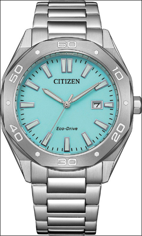 八角錶殼搭配簡單大三針，更顯帥氣俐落，BM7631-87M光動能三針腕錶，10,900元。