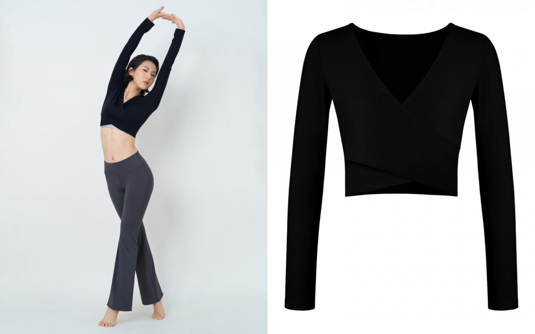 隨性交叉長袖上衣，售價NT$2,380元。