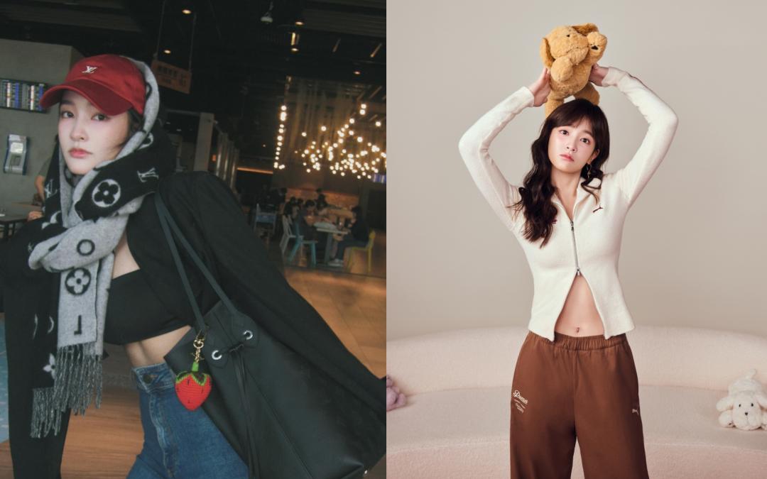 長年維持緊實腰線的王淨，冬天即便包緊緊，也會找機會炫「腹」。