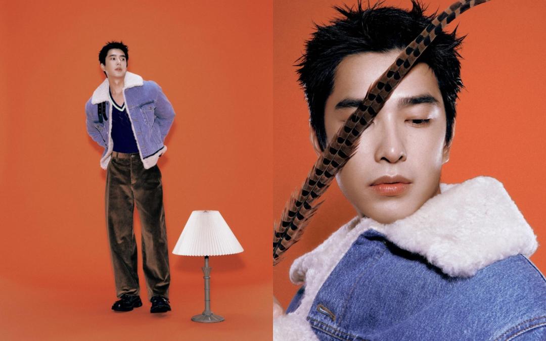 曾敬驊以LOEWE早春系列穿出復古青春風格。