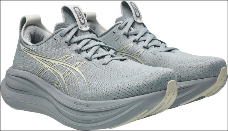 ASICS GEL-NIMBUS 28，輕雲灰，女款，4,980元。