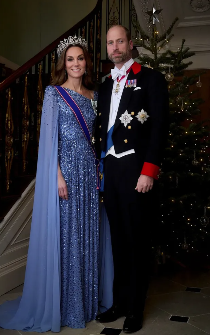 凱特王妃的國宴造型被譽為史上最夢幻。(翻攝自IG)