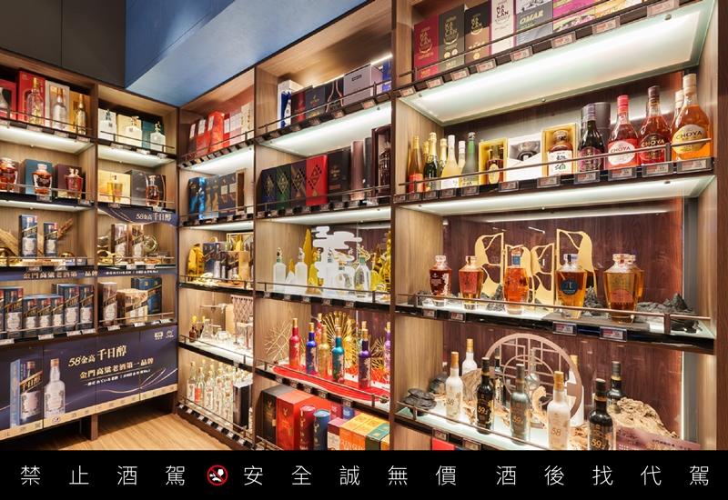 「黑松酒覓」酒品販售區。（黑松股份有限公司提供）