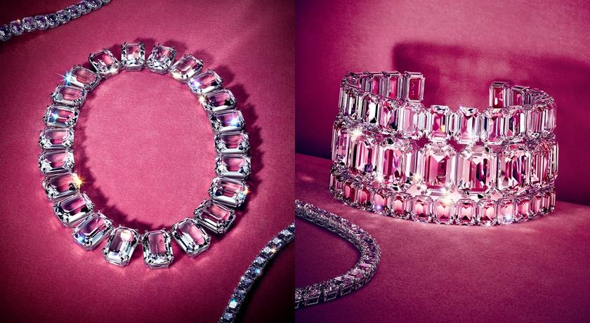 Millenia項鍊22,000元；Millenia頸鍊38,000元。(SWAROVSKI提供)