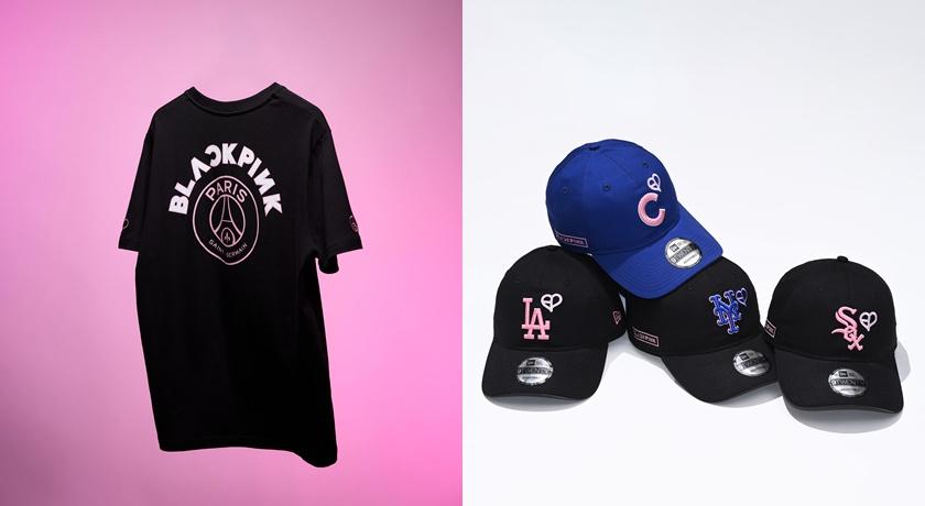 《BLACKPINK IN YOUR AREA》League Collection 快閃店聯名款 T-shirt、帽子。