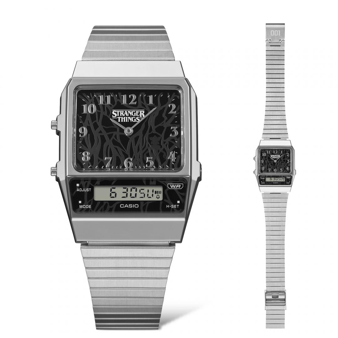 CASIO《怪奇物語》聯名錶款AQ-800EST，3,600元。(CASIO提供，以下同)