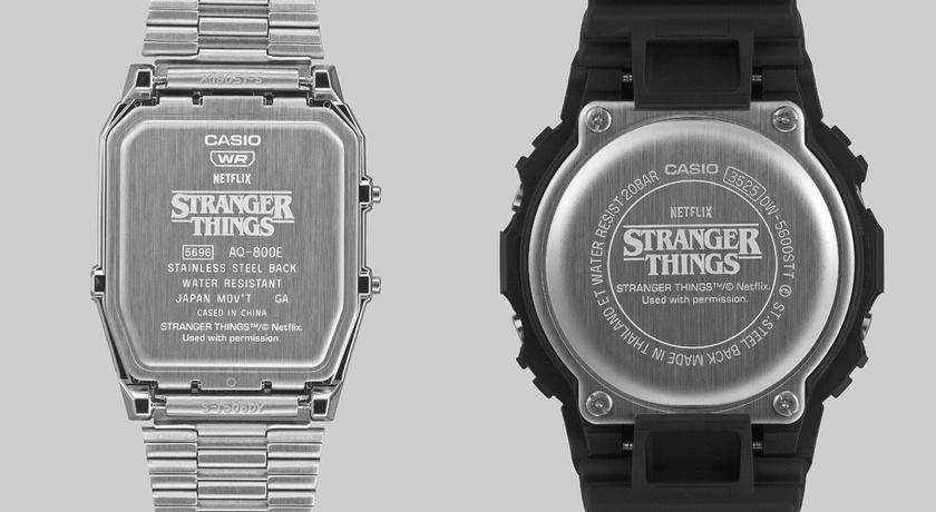 錶底蓋皆有《怪奇物語》經典LOGO。