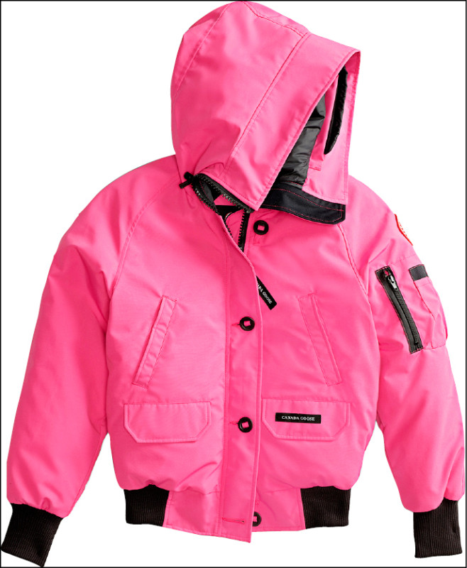 Snow Goose by Canada Goose系列以鮮豔色彩為造型捎來活力，經典的Chilliwack飛行員夾克推出巔峰粉色女款（圖）與松綠色男款，強調穿上身的整體視覺張力，每件41,800元。