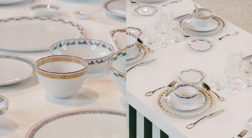 愛馬仕新餐瓷點亮桌上風景 手繪幾何建構contrepoint韻律感 30種色調杯盤盛裝優雅日常
