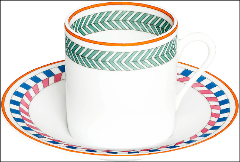 Hermès en Contrepoint 3號咖啡杯與杯碟，9,800元。