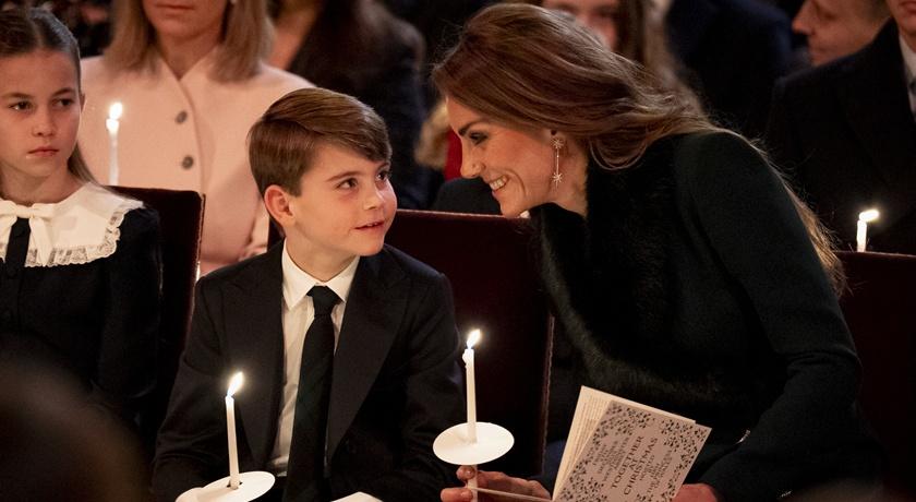 凱特王妃相當寵愛小兒子路易王子。(美聯社)