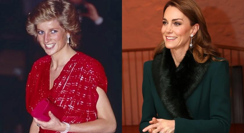 黛安娜王妃(左)和凱特王妃(右)都擁有過人品味。(翻攝自IG、法新社)
