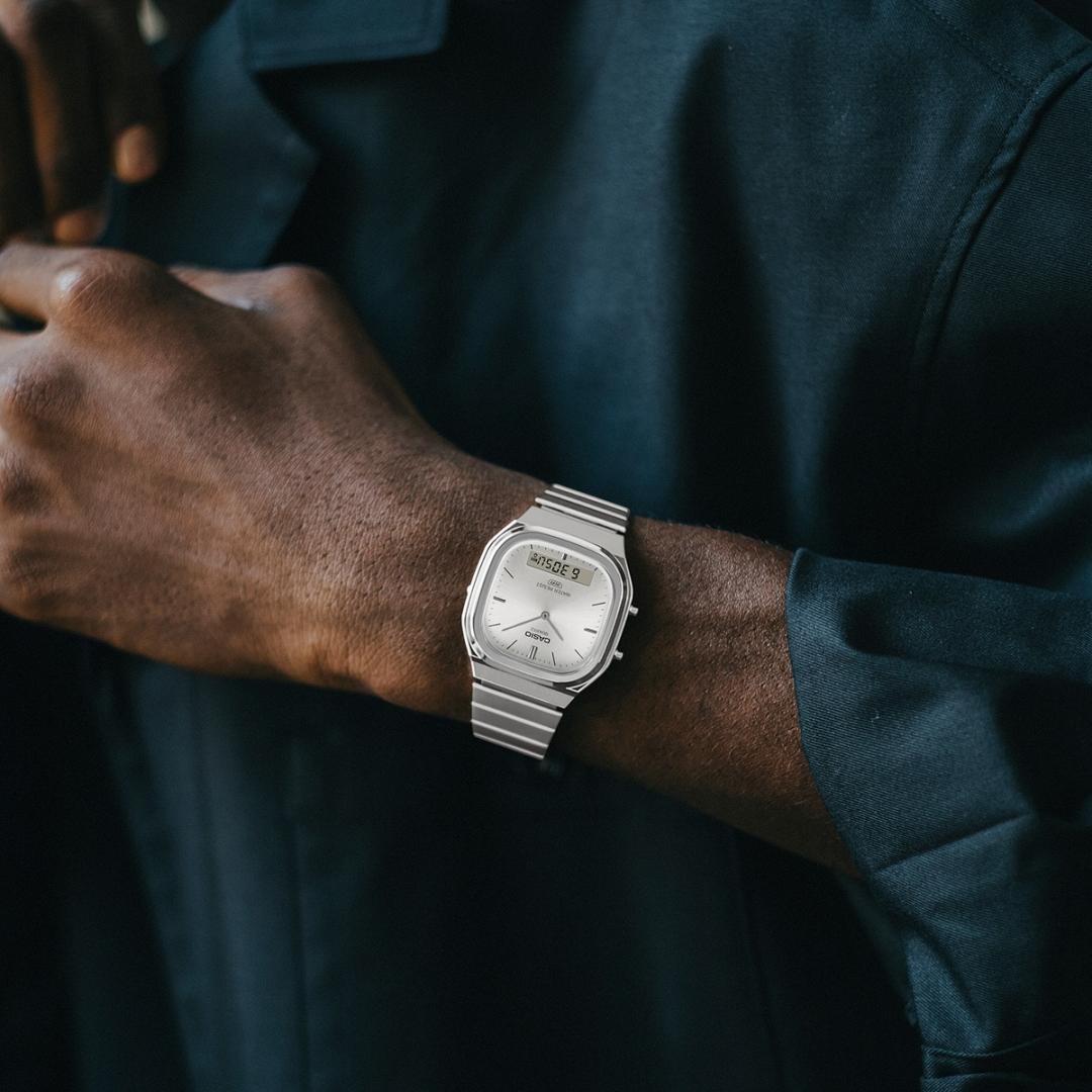 CASIO Vintage系列以極簡設計細節重現復古與現代交織的時尚魅力。(CASIO提供，以下同)