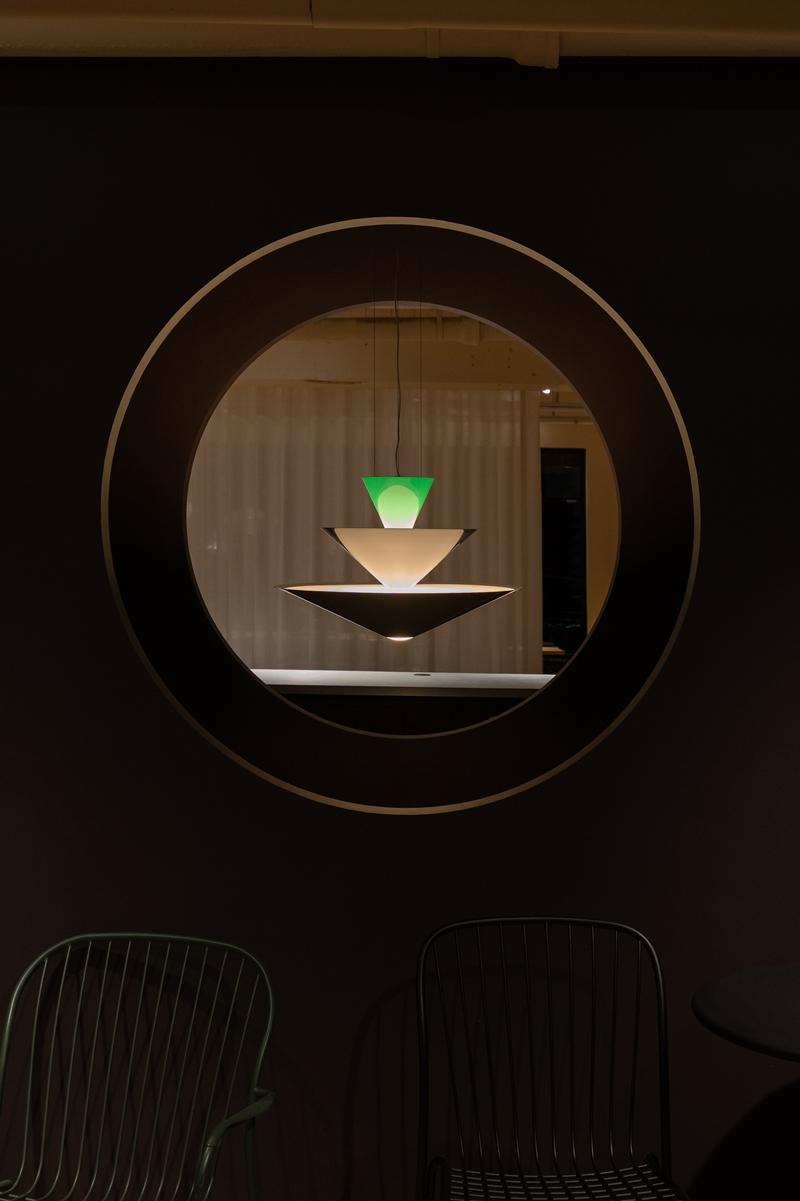 Gio圓形框景，連結上下空間的光之門。（MARAIS提供）