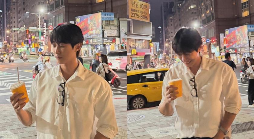 韓國偶像男星IG突曬台灣女星美照！穿「情侶裝」甜蜜對視飄粉紅泡泡掀暴動