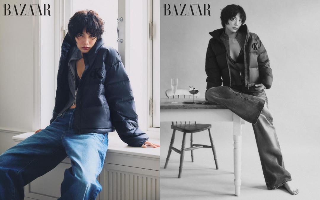 儘管韓國如今邁入零下嚴寒冬季，Nana卻依舊穿得少少，羽絨衣下竟然只穿內衣！