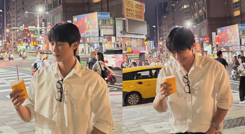 韓國偶像男星IG突曬台灣女星美照！穿「情侶裝」甜蜜對視飄粉紅泡泡掀暴動