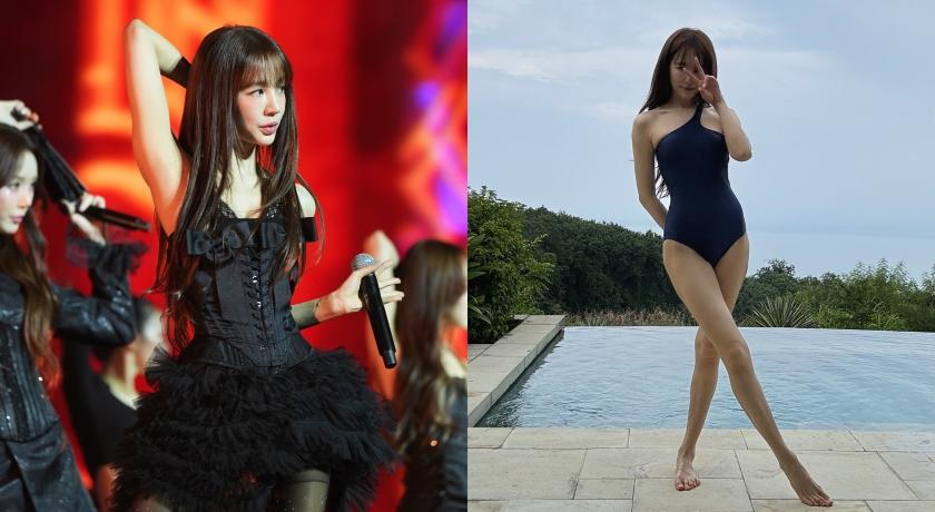 41歲的尹恩惠，169公分、體重47公斤，長年維持纖細體態。