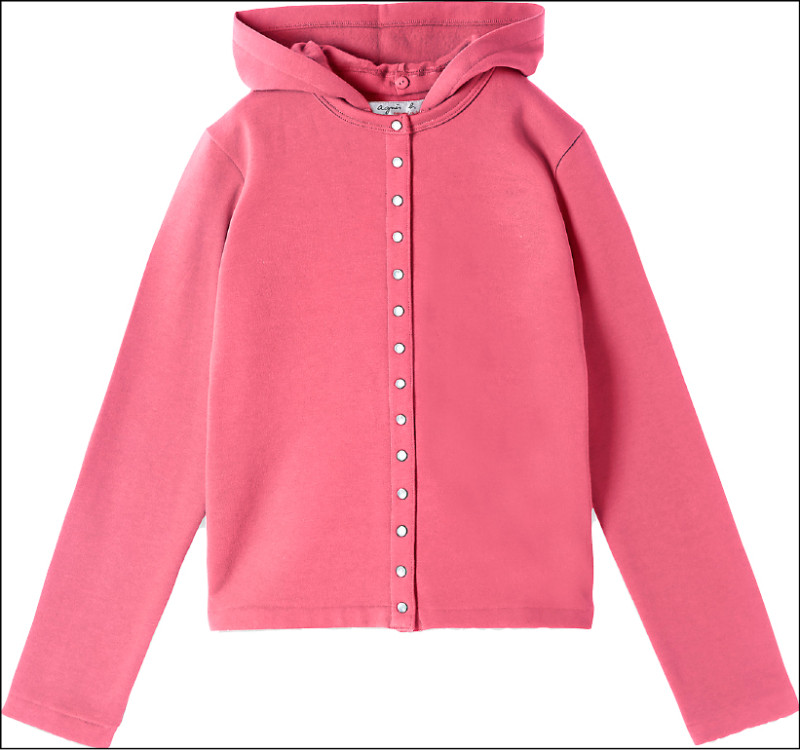 女裝經典的Snap Cardigan開襟外套，加入可拆卸連帽，輕鬆展現不同穿搭氛圍，9,980元。