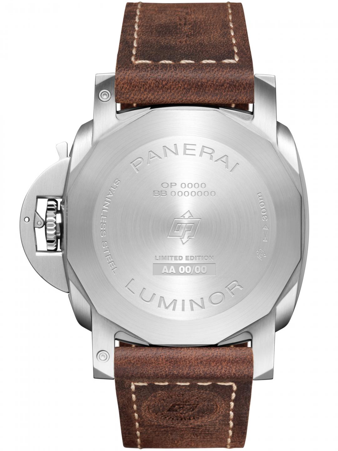 錶背為封閉式設計，鐫刻「Limited Edition」（限量）字樣與編號。