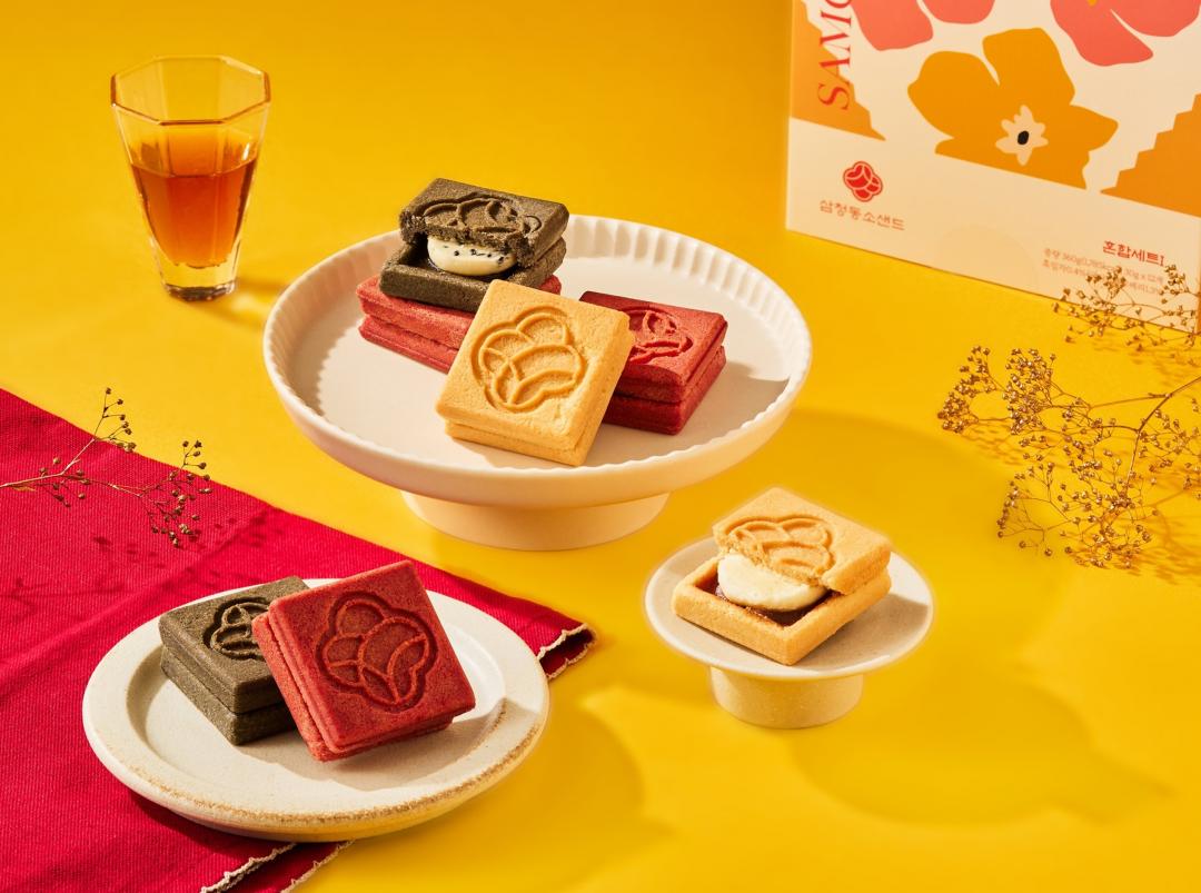 三清洞Samchungdong SOSAND綜合奶油三明治夾心餅，1,280元。