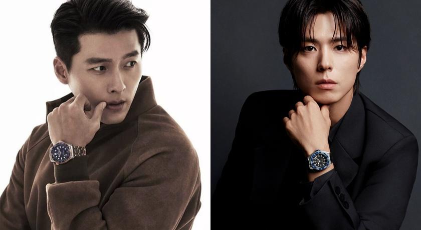 樸寶劍(右)成為OMEGA品牌大使，和玄彬(左)當同事。(OMEGA提供)