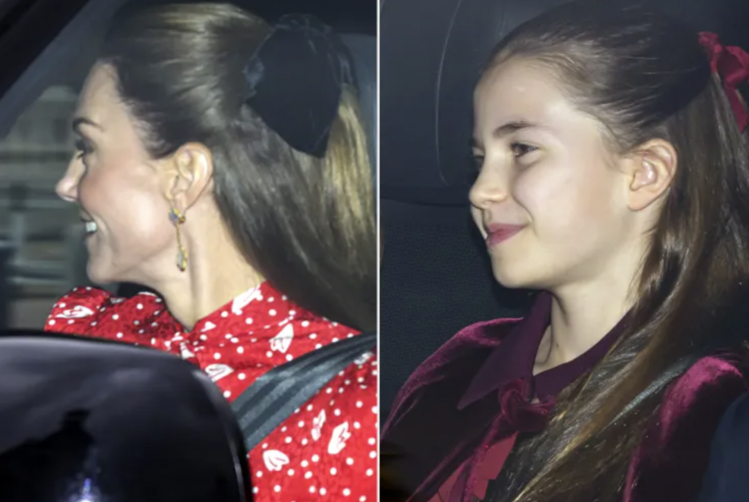 凱特王妃和夏綠蒂公主的服裝和髮型都精心搭配。(翻攝自IG)