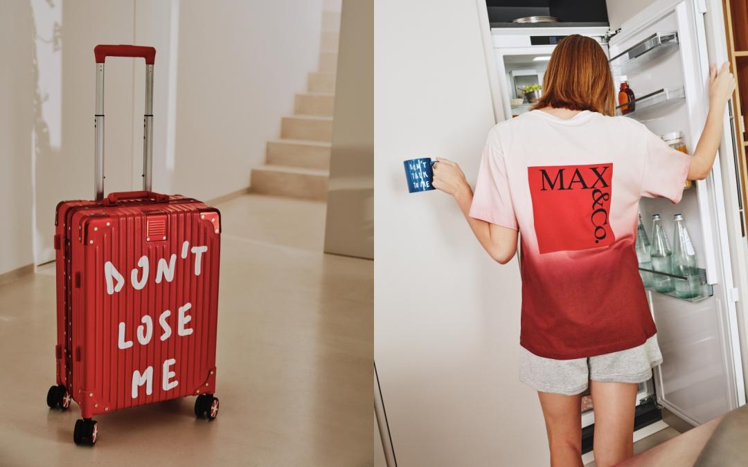 （左起）勿忘我行李箱（NT$14,990）、「DON’T TALK TO ME」宣言馬克杯（NT$1,990）。