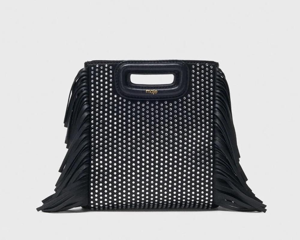 maje鑲鑽M迷你包，12,890元。