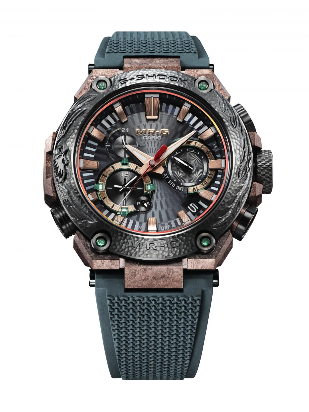 G-SHOCK全新推出MRG-B2000KT-3A錶款，全球限量800只，200,000元。(G-SHOCK提供，以下同)