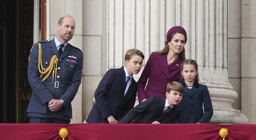 威廉王子和凱特王妃一家人受到全民喜愛。(美聯社)