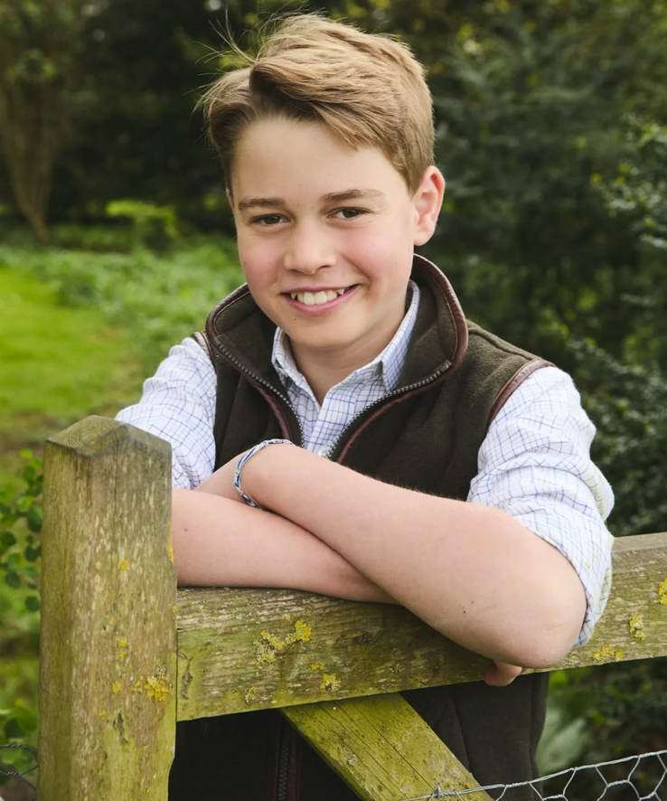 喬治王子今年的生日照。