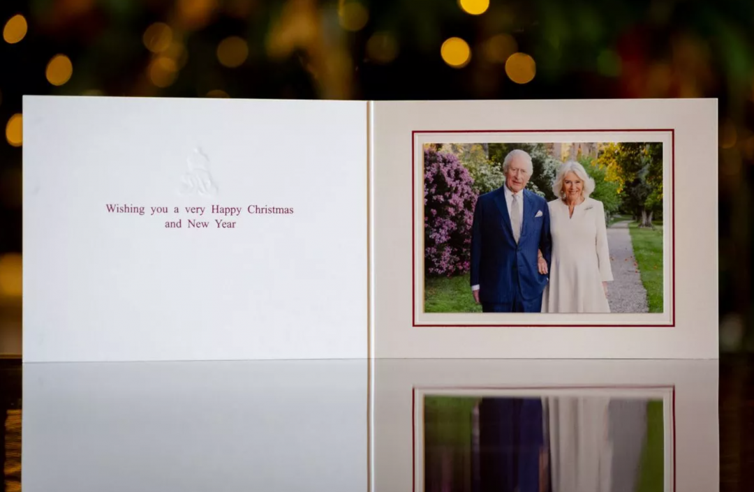 查爾斯國王和卡蜜拉王後的耶誕賀卡。