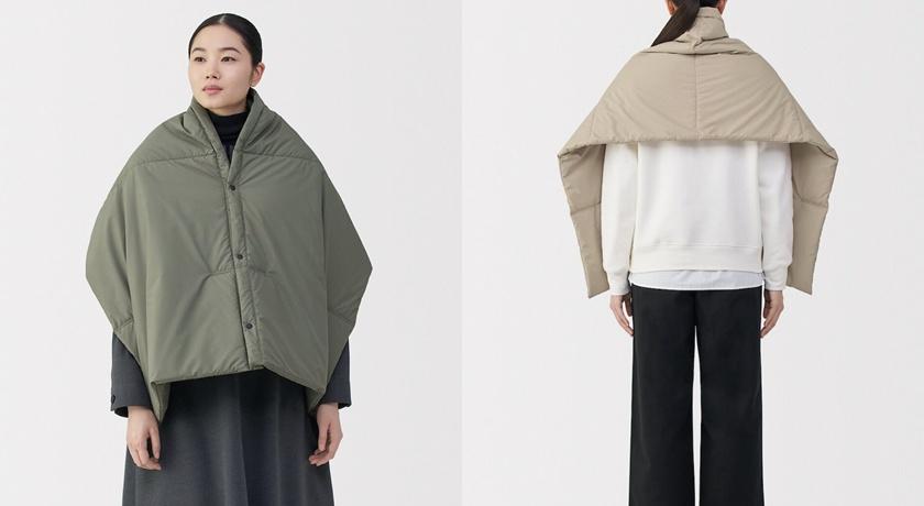 撥水加工可攜式披肩，1,190元。