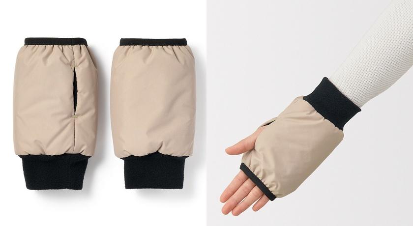 撥水加工保暖袖套，590元。