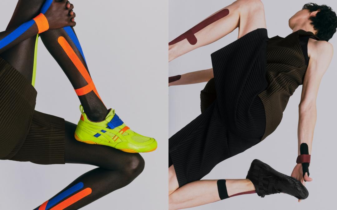 ISSEY MIYAKE FOOT融入肌貼（Taping）設計概念，打造與亞瑟士的第一雙聯名鞋履。