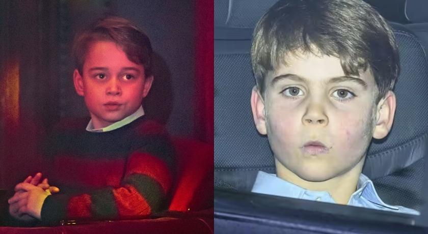 路易王子(左)再度和喬治王子(右)撞衫。(路透、翻攝自IG)