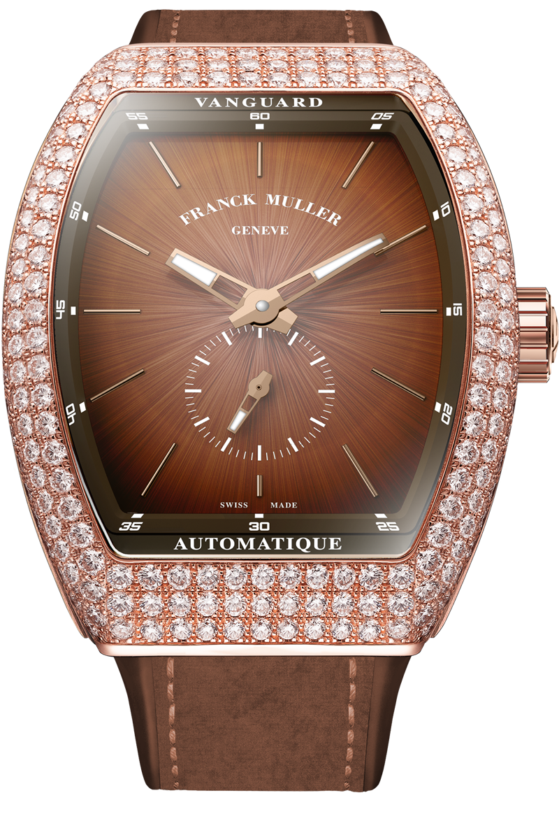 王齊麟佩戴錶款：Franck Muller Vanguard Sfmuato Slim。（Franck Muller提供）