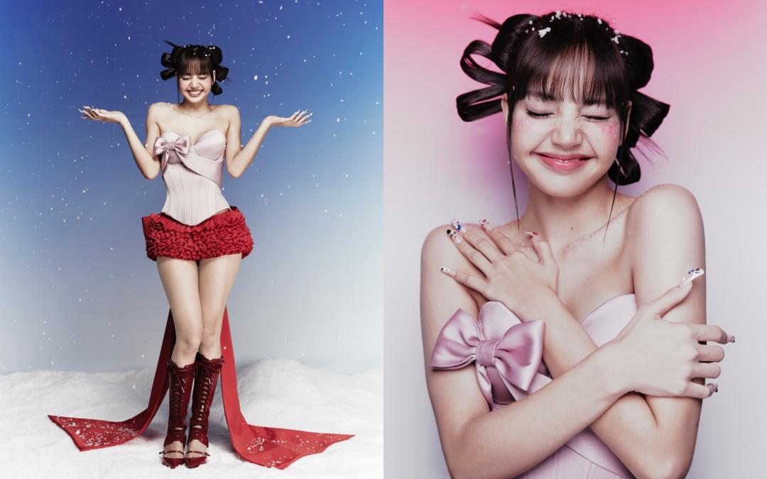 Lisa以粉色蝴蝶結馬甲，穩坐甜辣風女王寶座。