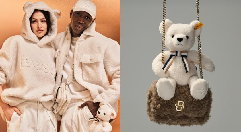 BOSSＸSteiff節日系列最入門款的泰迪熊，千元價格就能收，是CP值超高的送禮選擇。